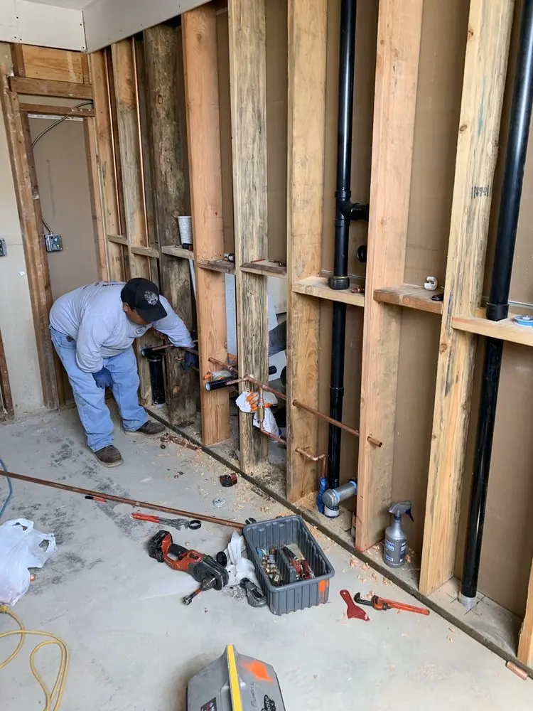 Commercial rough-in plumbing for Gas Line Repair in Wayne